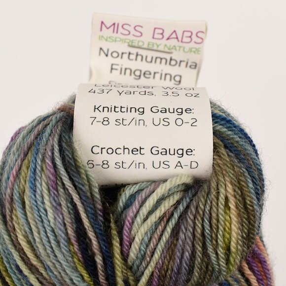 Miss Babs Northumbria Fingering Yarn Leicester Wool 437 Yds Outstanding Colorway - Picture 3 of 4